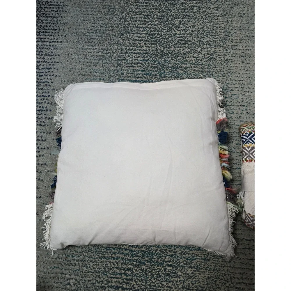Carol & Frank Sunny Daze Ashley Throw Blanket & Pillow Set Cream Multi New